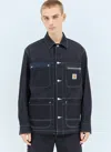 Junya Watanabe Carhartt Jacket With Collared Design And Multiple Pockets In Blue