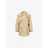 Junya Watanabe X C.p. Company Trenchcoat Mit Kapuze In Beige