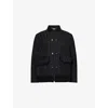 Junya Watanabe Oakley Reversible Zip-up Jacket In Black X Black