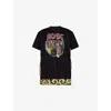 Junya Watanabe Acdc Printed T-shirt In Blk X Red/blu/grn