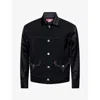 Junya Watanabe Black Drill Jacket With Wool Lining In Black