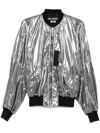 Junya Watanabe Casual Jacket With Elasticated Hem And Metallic Finish In Silver