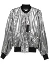 Junya Watanabe Casual Jacket With Elasticated Hem And Metallic Finish In Silver