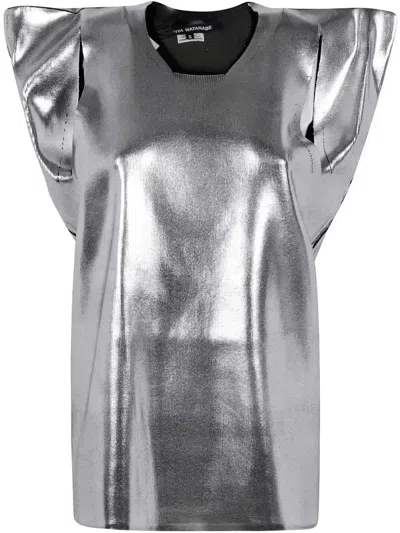 JUNYA WATANABE METALLIC-EFFECT KNITTED TOP