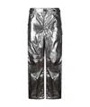 Junya Watanabe Metallic Effect Pants In Black