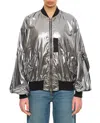Junya Watanabe Casual Jacket With Elasticated Hem And Metallic Finish In Silver