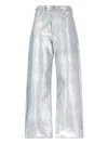 Junya Watanabe X Levis Strauss Logo Straight Jeans In Metallic