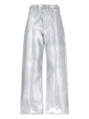 Junya Watanabe X Levis Strauss Logo Straight Jeans In Metallic