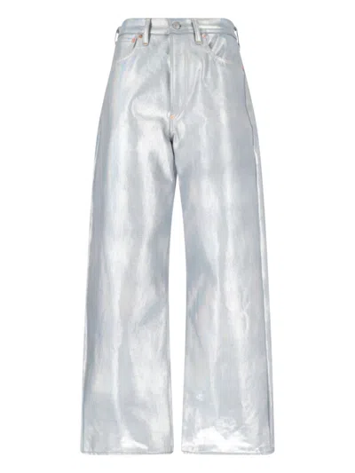 Junya Watanabe Metallic Jeans – Silver