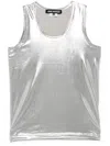 Junya Watanabe Metallic Tank Top In Grey