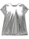 Junya Watanabe Metallic-effect Knitted Top In Silver