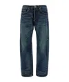 Junya Watanabe Blue Stonewashed Jeans In Blue