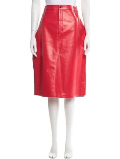 Pre-owned Junya Watanabe Midi Length Skirt In Red