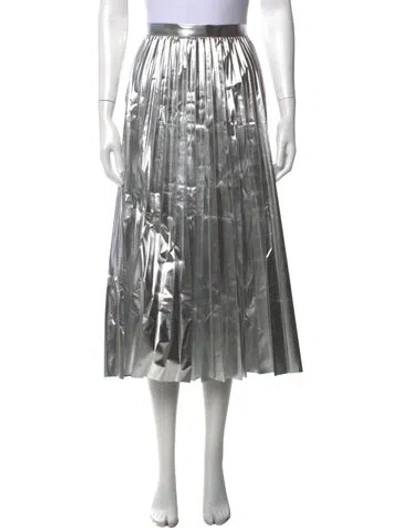 Pre-owned Junya Watanabe Midi Length Skirt In Silver