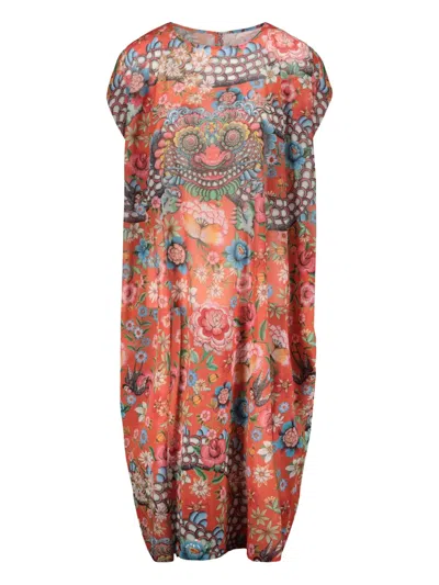 JUNYA WATANABE MIDI PRINTED TUNIC DRESS