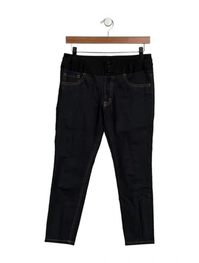 Pre-owned Junya Watanabe Mid-rise Skinny Leg Jeans In Blue
