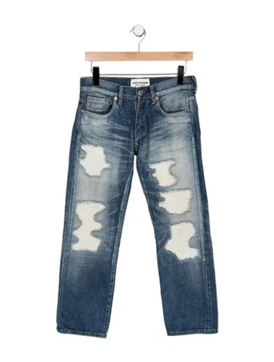 Pre-owned Junya Watanabe Mid-rise Straight Leg Jeans In Blue