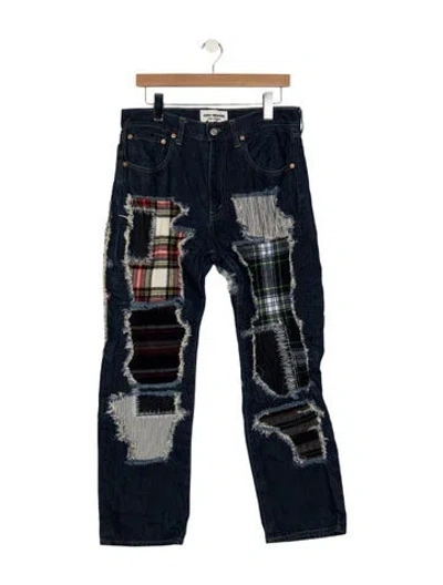 Pre-owned Junya Watanabe Mid-rise Straight Leg Jeans In Blue