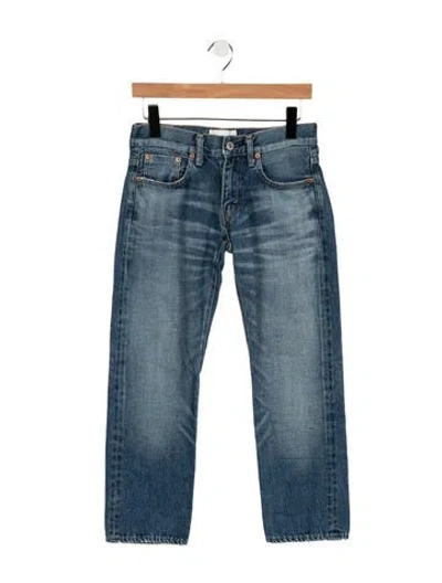 Pre-owned Junya Watanabe Mid-rise Straight Leg Jeans In Blue