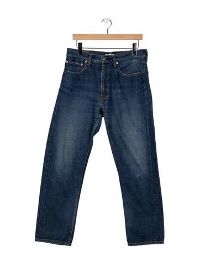 Pre-owned Junya Watanabe Mid-rise Straight Leg Jeans In Blue