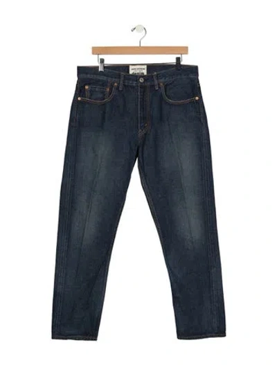 Pre-owned Junya Watanabe Mid-rise Straight Leg Jeans In Blue