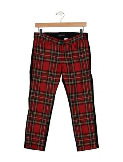 Pre-owned Junya Watanabe Mid-rise Straight Leg Jeans In Red