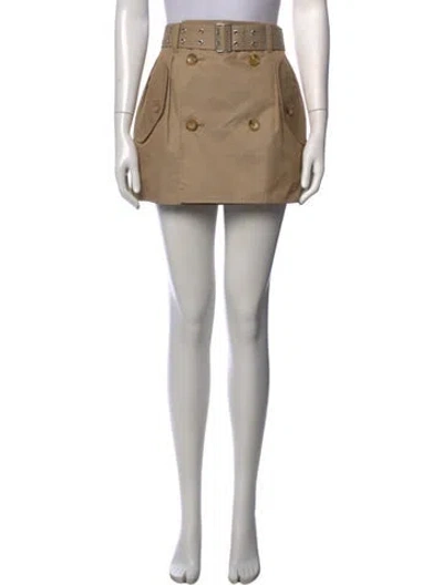 Pre-owned Junya Watanabe Mini Skirt In Brown