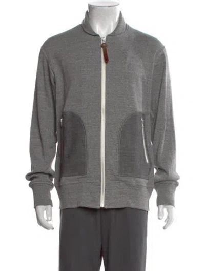 Pre-owned Junya Watanabe Mock Neck Long Sleeve Sweatshirt In Gray