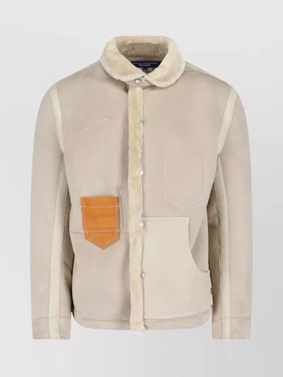 JUNYA WATANABE MODERN HIGH COLLAR JACKET FRONT POCKETS