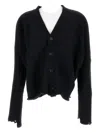 Junya Watanabe Mohair-wool V-neck Cardigan In Black