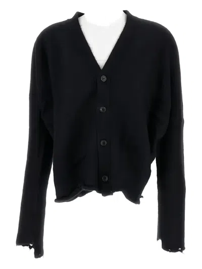 JUNYA WATANABE MOHAIR-WOOL V-NECK CARDIGAN