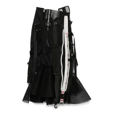 Junya Watanabe Multi Fabrics Mix Skirt In Black