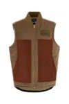 Junya Watanabe Sleeveless Jacket With Patch Pockets And Contrast Panels
