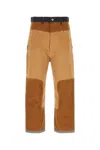 Junya Watanabe Men's Canvas & Denim Patchwork Jeans In Multicolor