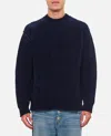 Junya Watanabe Navy Blue Ribbed Sweatshirt In Navy Blue