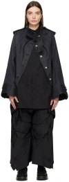 Junya Watanabe Navy Paneled Denim Jacket In 1 Navy/white