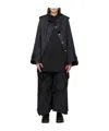 Junya Watanabe Non-elastic Splicing Denim Coat In Black