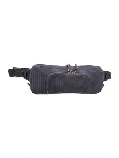 Pre-owned Junya Watanabe Nylon Belt Bag In Black/blue