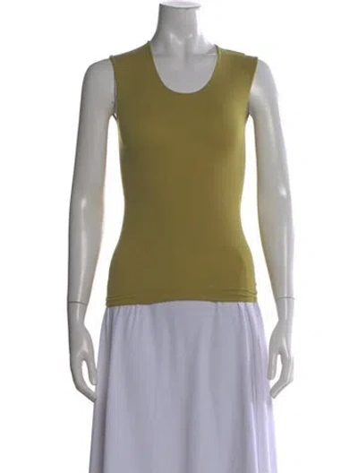 Pre-owned Junya Watanabe Nylon Crew Neck Top In Yellow