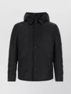 Junya Watanabe Nylon Down Jacket With Adjustable Waist Tabs In Black