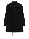 Junya Watanabe Men Nylon Parka Coat In Black
