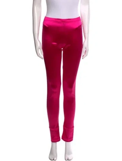 Pre-owned Junya Watanabe Nylon Skinny Leg Pants In Pink