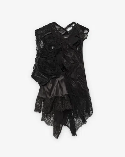 Junya Watanabe Nylon Stretch X Polyester Lace Top