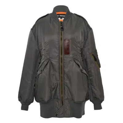 Junya Watanabe Nylon Twill Jacket In Gray