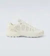 Junya Watanabe Technical Fabric Sneakers With Cage-like Overlay Design In White