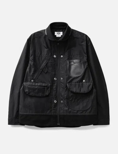 Junya Watanabe Oakley Reversible Zip-up Jacket In Black