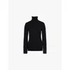 Junya Watanabe Ribbed Wool Turtle-neck Sweater In Black