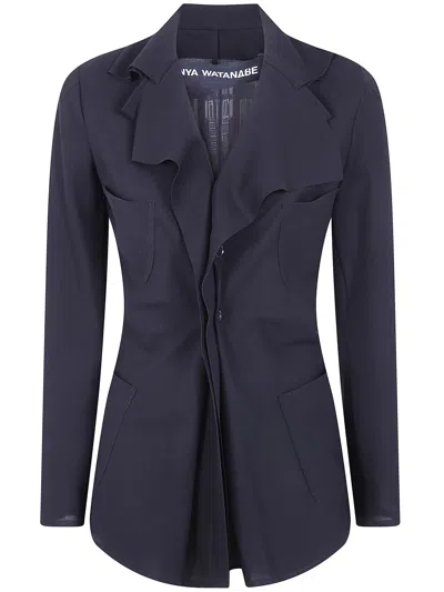 Junya Watanabe One Botton Blazer Jacket In Black