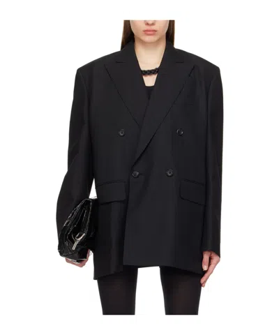 Junya Watanabe Open Back Suit Coat In Black