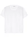 Junya Watanabe Lightweight Open-knit Crewneck Panelled T-shirt In White